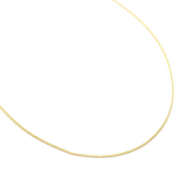 14K Solid Gold Diamond-Cut Box Chain Necklace