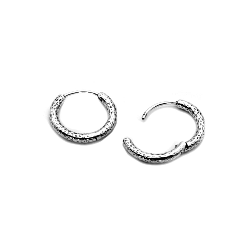 Sterling Silver Classic Hoop Earrings 3/4''