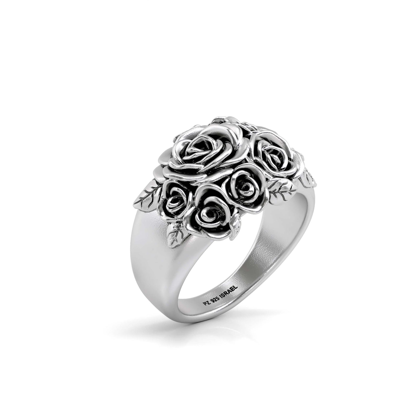 Sterling outlets rose ring