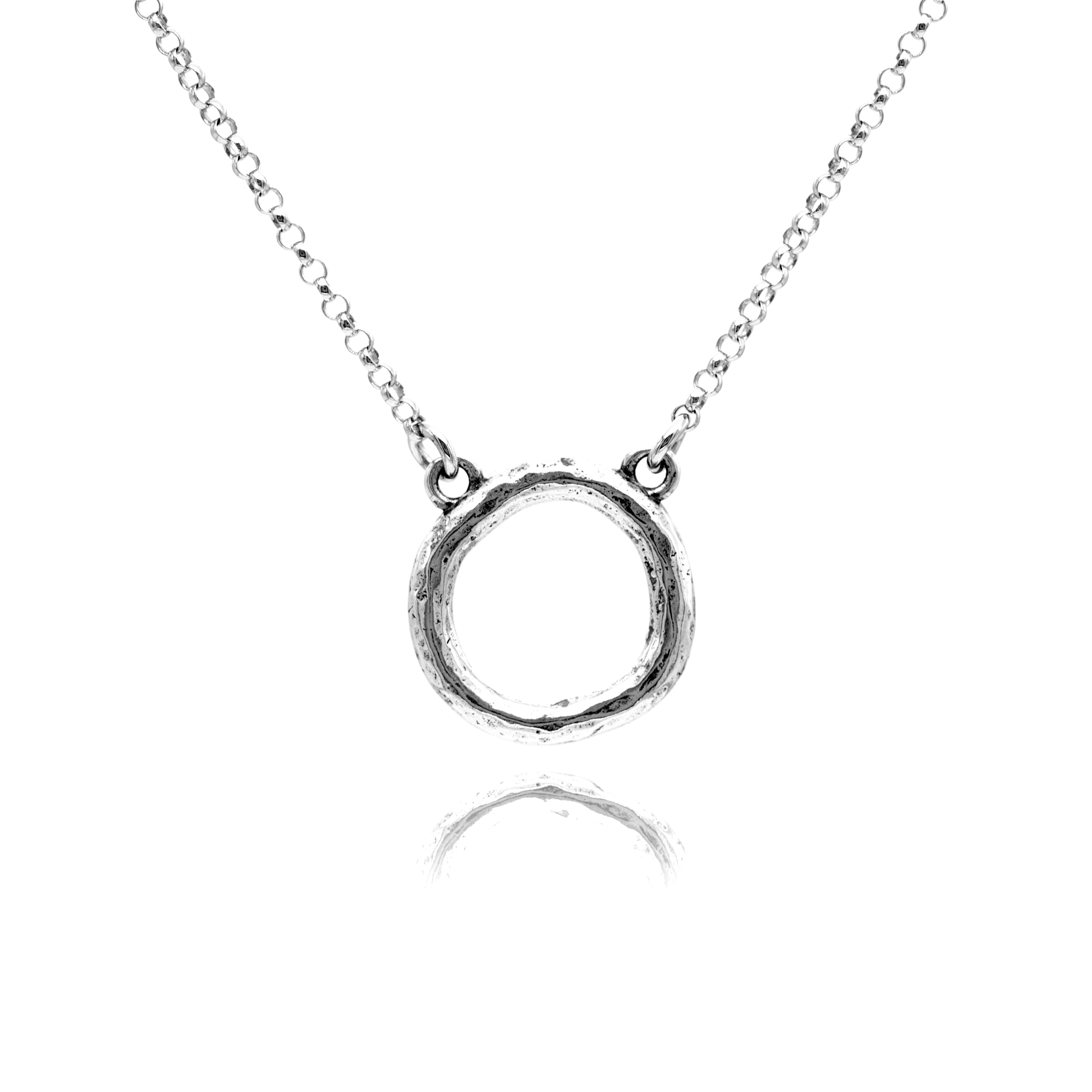 Karma Circle Pendant Necklace Dannynewfeldjewelry 2388