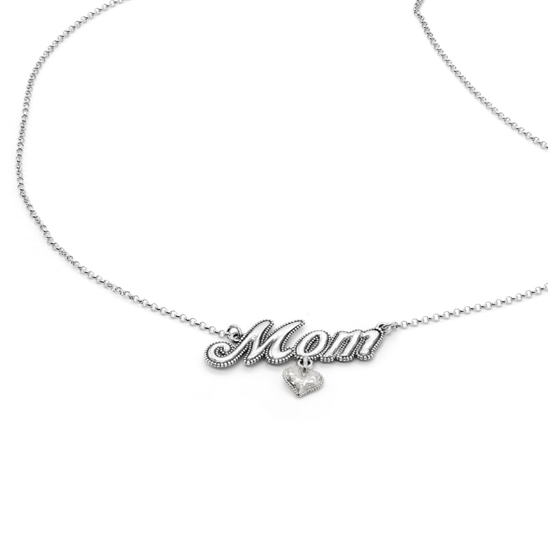 Heart Charm Mom Necklace